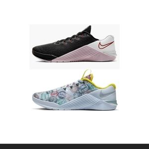 Two pairs of nike metcon